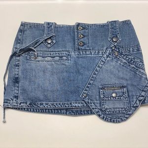 vintage diesel denim skirt size 26